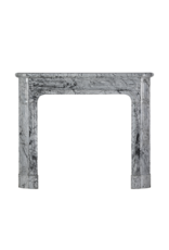 Maison Leon Van den Bogaert 19th-Century Parisian Marble Fireplace in Bleu Fleuri | Authentic French Mantel