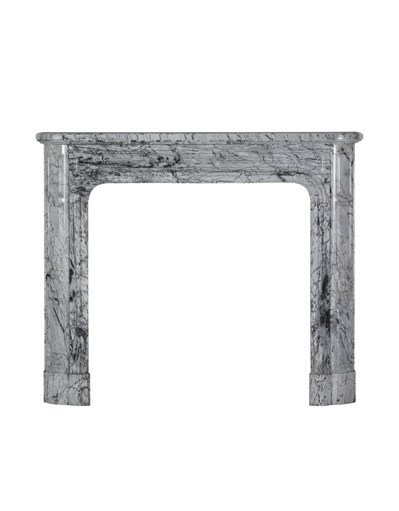 Maison Leon Van den Bogaert Parijse Schouw in Italiaans Bleu Fleuri (Bardiglio Forito) Marmer – Elegant Antiek Voor Tijdloze & Moderne Interieurs