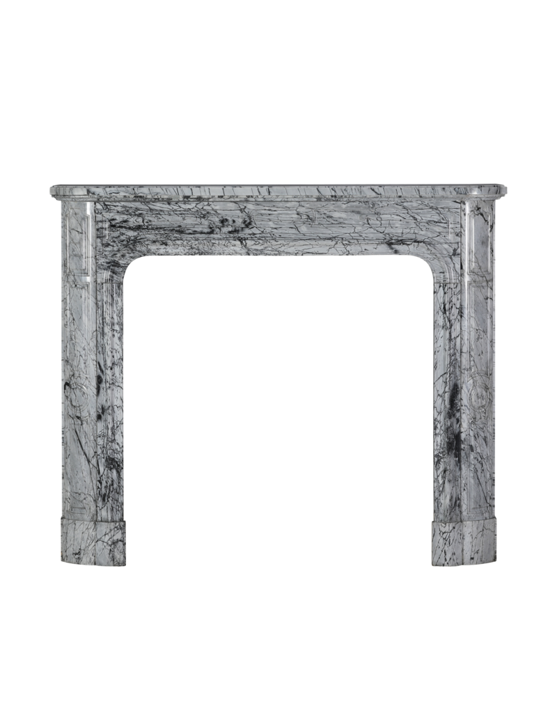 Maison Leon Van den Bogaert Pariser Marmorkamin des 19. Jh. in Bleu Fleuri - Original Französischer Antikkamin