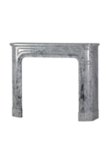 Maison Leon Van den Bogaert 19th-Century Parisian Marble Fireplace in Bleu Fleuri | Authentic French Mantel