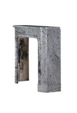 Maison Leon Van den Bogaert 19th-Century Parisian Marble Fireplace in Bleu Fleuri | Authentic French Mantel