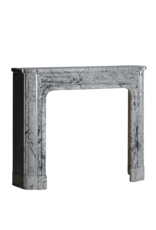 Maison Leon Van den Bogaert 19th-Century Parisian Marble Fireplace in Bleu Fleuri | Authentic French Mantel