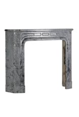 Maison Leon Van den Bogaert 19th-Century Parisian Marble Fireplace in Bleu Fleuri | Authentic French Mantel