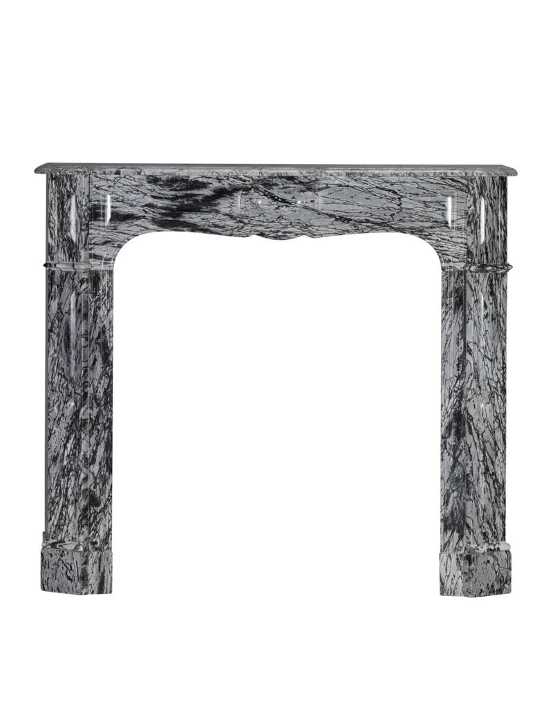 Maison Leon Van den Bogaert Chimenea Parisana en Mármol Italiano Bleu Fleuri (Bardiglio Forito)