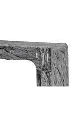 Maison Leon Van den Bogaert Pompadour Schouw in Italiaans Bleu Fleuri (Bardiglio Forito) Marmer – Elegant Antiek Voor Tijdloze Interieurs