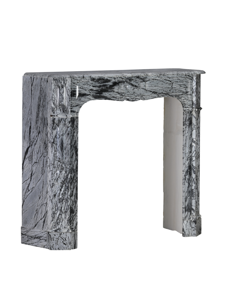 Maison Leon Van den Bogaert Chimenea Parisana en Mármol Italiano Bleu Fleuri (Bardiglio Forito)