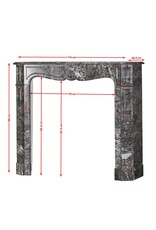 Maison Leon Van den Bogaert Chimenea Pompadour Del Siglo XIX En Mármol Bois Jourdan – Pieza Histórica De París