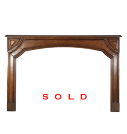Maison Leon Van den Bogaert Classy Französisch Nussbaum Vintage-Kaminmaske