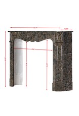 Maison Leon Van den Bogaert Pompadour-Kamin aus Portor des Pyrénées-Marmor | Antiker französischer Kamin | 19. Jahrhundert