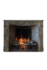 Maison Leon Van den Bogaert Pompadour-Kamin aus Portor des Pyrénées-Marmor | Antiker französischer Kamin | 19. Jahrhundert