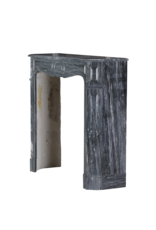 Maison Leon Van den Bogaert Originele Franse Pompadour Haard In Zeldzaam Bleu Fleuri (Bardiglio Forito) Marmer