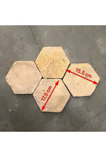 Antique French  Hexagonal Terra Cotta Tiles