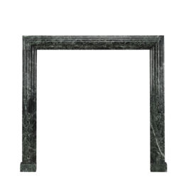 Maison Leon Van den Bogaert 19th Century Green Marble Bolection Fireplace Surround
