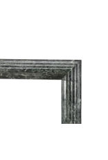 Maison Leon Van den Bogaert Green Antique Marble Bolection Fireplace | 19th Century Architectural Element