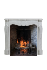 Maison Leon Van den Bogaert Parisian Pompadour Fireplace Surround - 19th Century Timeless Chic Design
