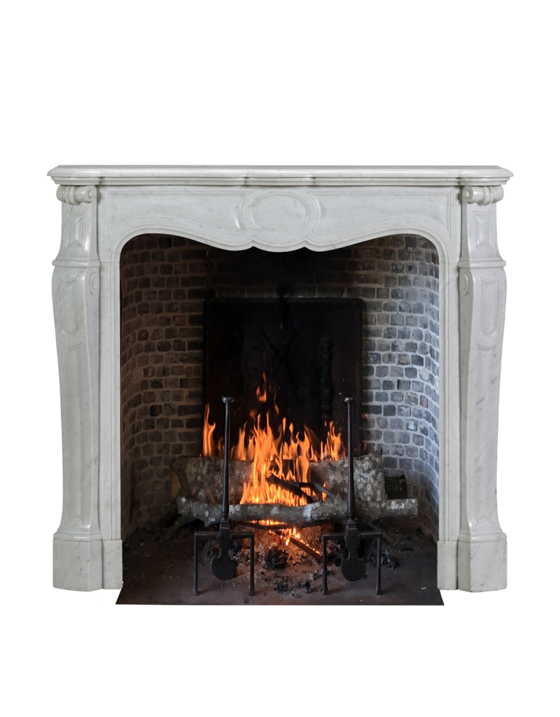 Maison Leon Van den Bogaert Parisian Pompadour Fireplace Surround - 19th Century Timeless Chic Design