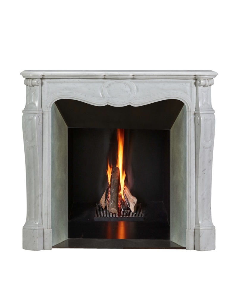 Maison Leon Van den Bogaert Parisian Pompadour Fireplace Surround - 19th Century Timeless Chic Design