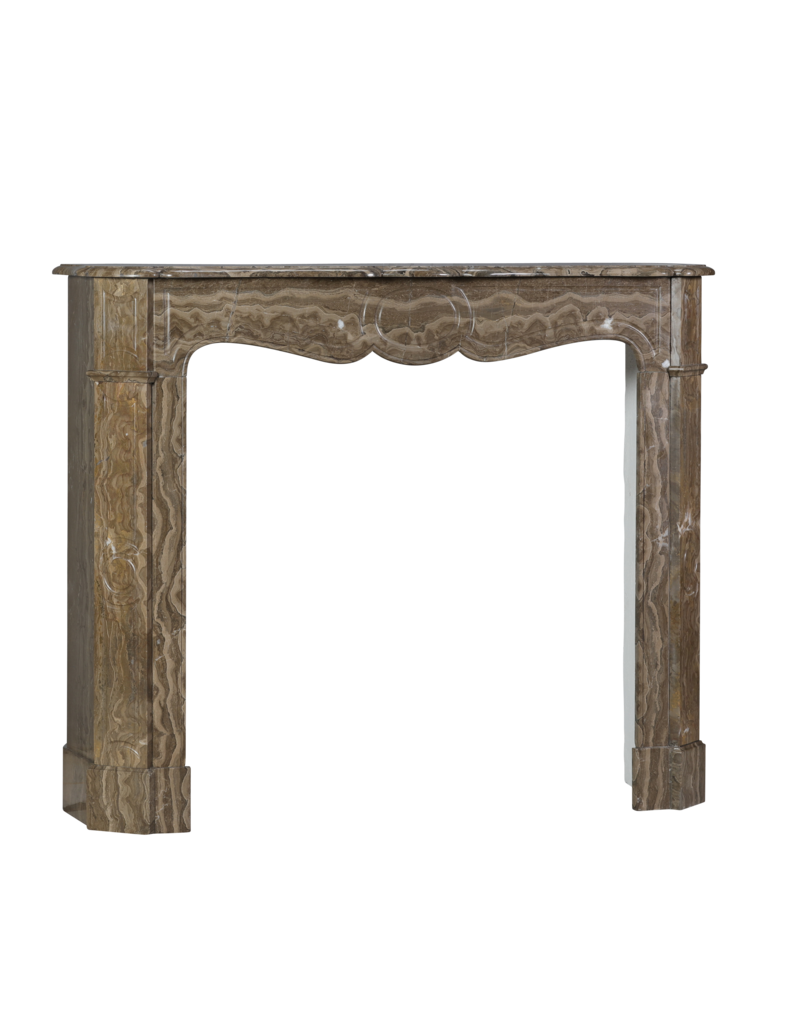 Maison Leon Van den Bogaert Pariser Pompadour Kamin aus Karamellfarbenem Adermarmor