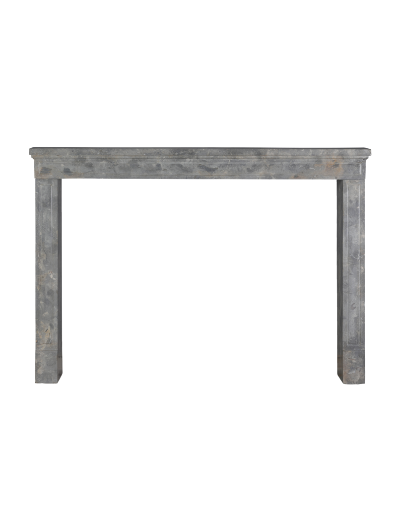Maison Leon Van den Bogaert Authentic Antique Fireplace Surround in Fossil Stone with Oxidated Surface – Timeless Architectural Mantel