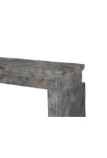 Maison Leon Van den Bogaert Authentic Antique Fireplace Surround in Fossil Stone with Oxidated Surface – Timeless Architectural Mantel