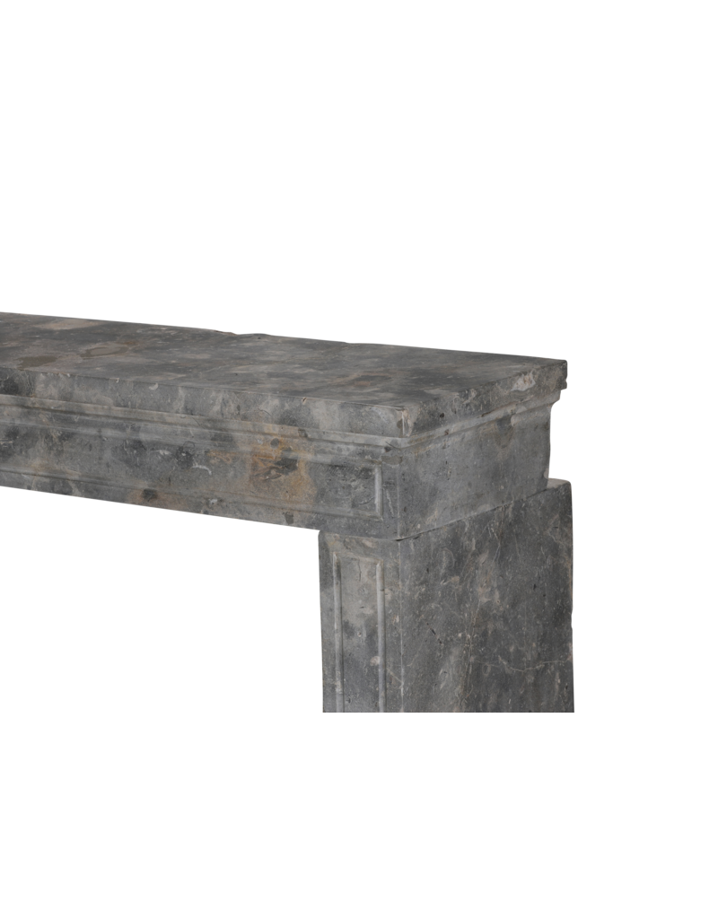 Maison Leon Van den Bogaert Authentic Antique Fireplace Surround in Fossil Stone with Oxidated Surface – Timeless Architectural Mantel