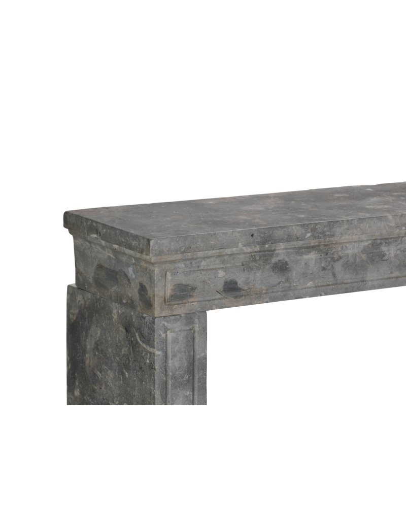 Maison Leon Van den Bogaert Authentic Antique Fireplace Surround in Fossil Stone with Oxidated Surface – Timeless Architectural Mantel