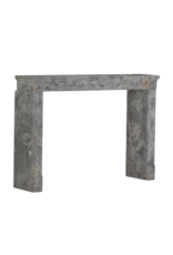 Maison Leon Van den Bogaert Authentic Antique Fireplace Surround in Fossil Stone with Oxidated Surface – Timeless Architectural Mantel