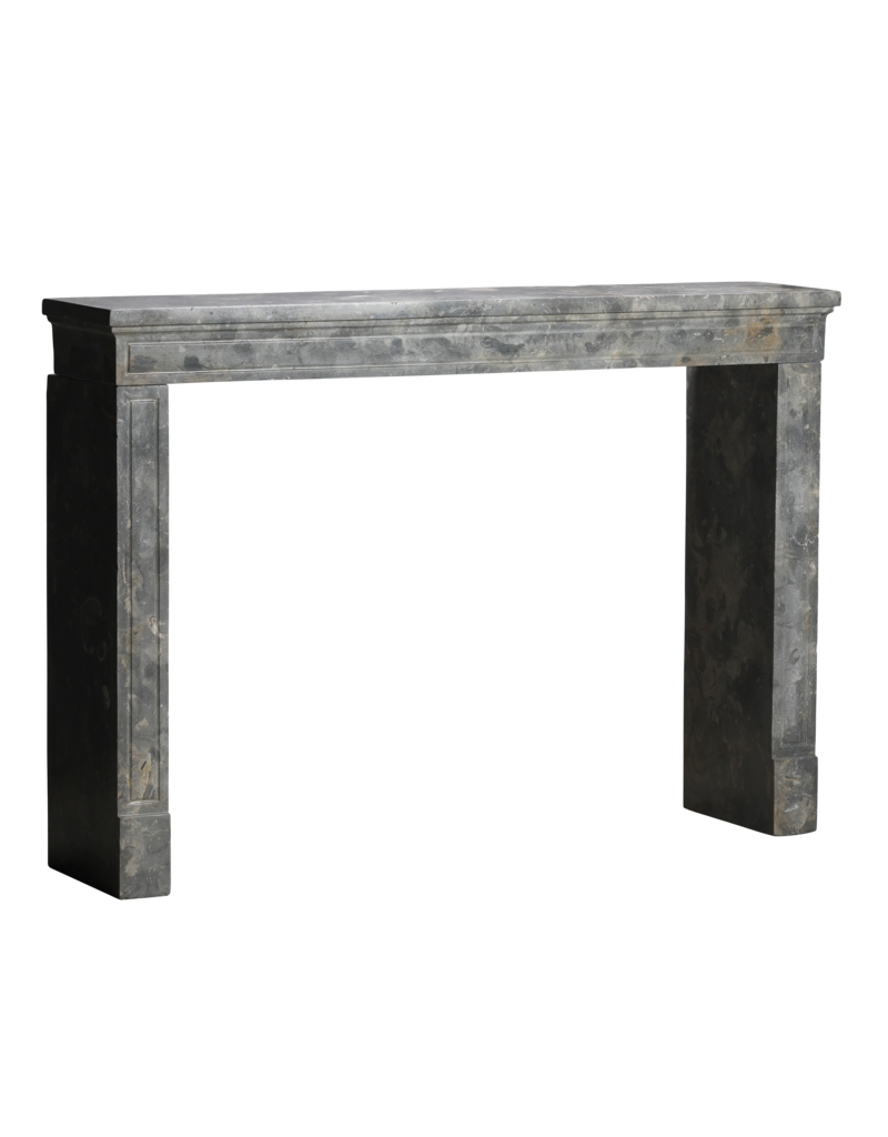 Maison Leon Van den Bogaert Authentic Antique Fireplace Surround in Fossil Stone with Oxidated Surface – Timeless Architectural Mantel