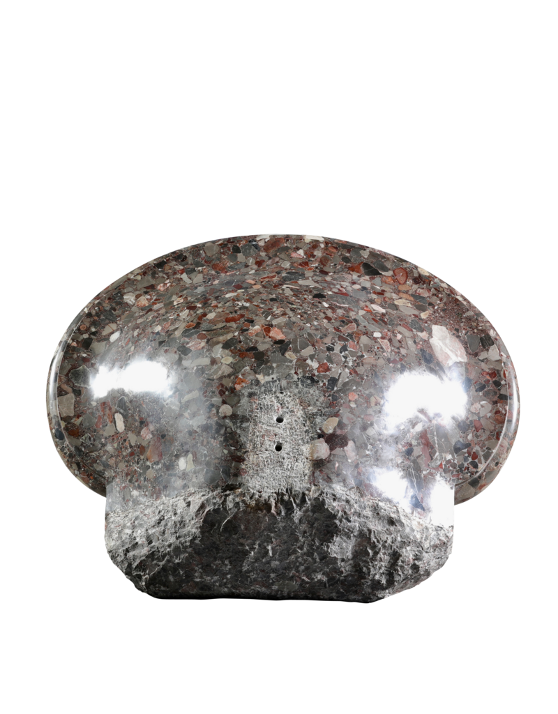 Maison Leon Van den Bogaert Excepcional Fuente Mural Francesa del Siglo XVIII en Mármol Breccia (Breccia Nouvelle) – Rara Pieza Antigua para Interiores de Lujo