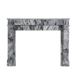 Maison Leon Van den Bogaert Chimenea de mármol Bleu Fleuri – Siglo XIX