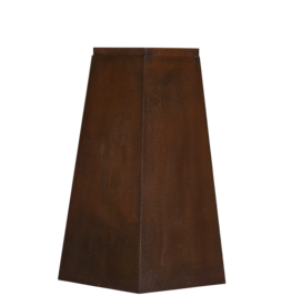 Iron Obelisk Pedestal with Rust Patina