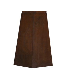 Peana De Hierro En Forma De Obelisco Con Pátina Oxido