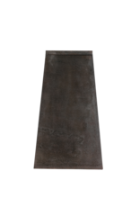 Iron Pedestal – Sculptural Tapered Pyramid/Obelisk Plinth with Warm Natural Rust Patina for Sculpture, Vase or Art Object