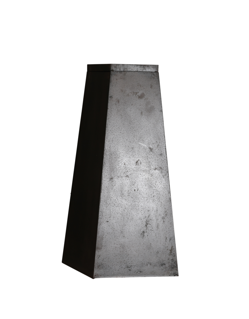 Iron Pedestal – Sculptural Tapered Pyramid/Obelisk Plinth with Warm Natural Rust Patina for Sculpture, Vase or Art Object