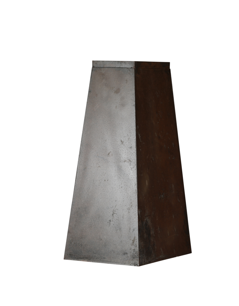 Iron Pedestal – Sculptural Tapered Pyramid/Obelisk Plinth with Warm Natural Rust Patina for Sculpture, Vase or Art Object