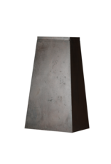 Iron Pedestal – Sculptural Tapered Pyramid/Obelisk Plinth with Warm Natural Rust Patina for Sculpture, Vase or Art Object