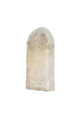 Authentic 19th Century Gothic Revival Limestone Wall Fountain Backplate / Neo-Gothic Pointed Arch Architectural Wall Panel – Antique Garden & Courtyard Feature