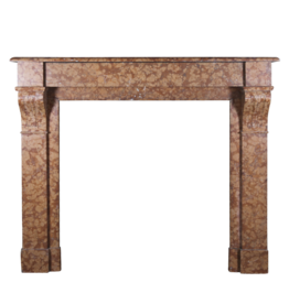 Maison Leon Van den Bogaert Small French Antique Marble Fireplace Surround