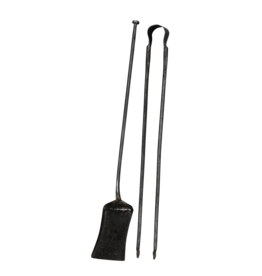 Maison Leon Van den Bogaert 17th Century Wrought Iron Fireplace Tools (2-Piece Set)