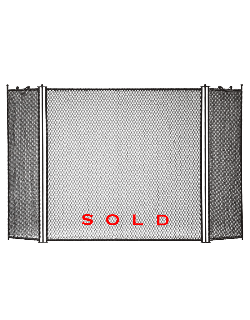 Kaminschirm mit Schwarze Patina