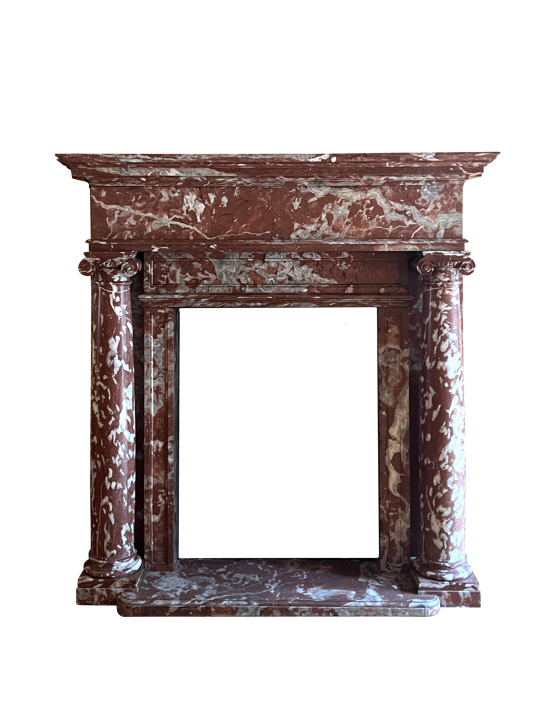 Stately Marble Mansion Fireplace Surround