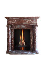 Stattlicher Herrenhauskamin Aus Marmor