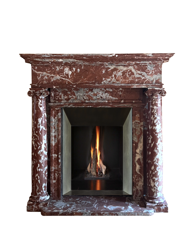 Stately Marble Mansion Fireplace Surround