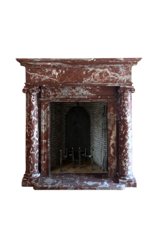 Stately Marble Mansion Fireplace Surround