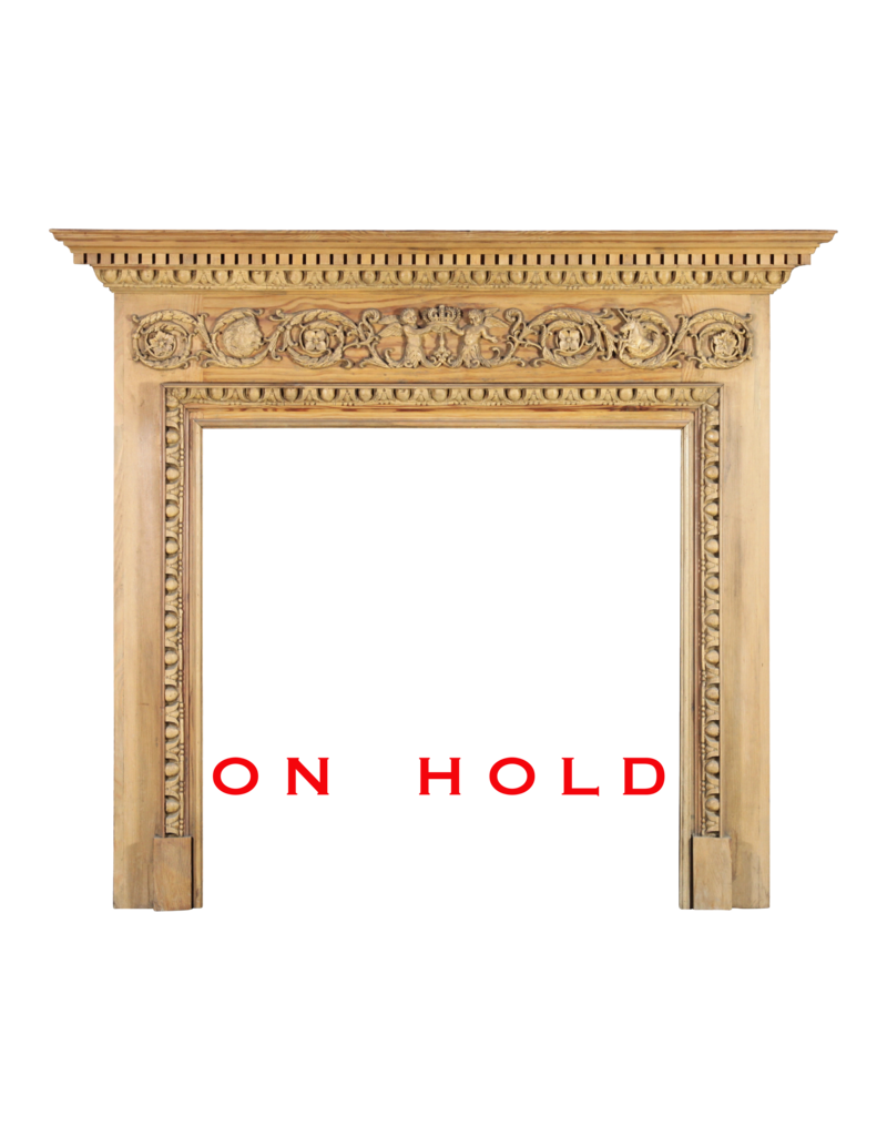 Georgian Style Pine Fireplace Surround