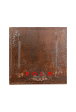 Plaque De Cheminée Style Louis XVI En Fonte