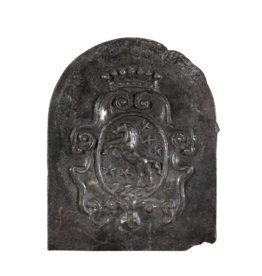 Plaque de Cheminée en Fonte du XVIe Siècle au Blason au Cheval