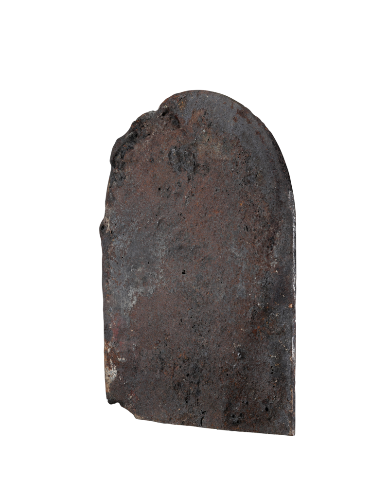 Maison Leon Van den Bogaert Auténtica Placa de Chimenea en Hierro Fundido Pulido – Siglo XVI – Escudo Nobiliario con Caballo Pura Sangre y Estrellas (94 Kg) | Placa Trasera / Decoración de Pared de Lujo