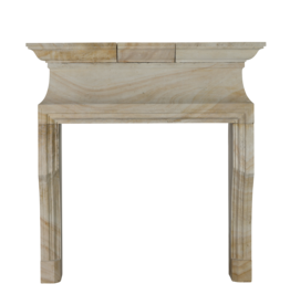 Maison Leon Van den Bogaert Antique Fireplaces & Vintage Architectural Elements Louis XIV Limestone Fireplace Mantel – Classic French Minimal Elegance