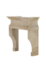 Maison Leon Van den Bogaert Antique Fireplaces & Vintage Architectural Elements Classic French Louis XIV Limestone Fireplace Mantel (20th Century) – Sculptural Minimal Design for Luxury Living | Authentic Chimney Piece